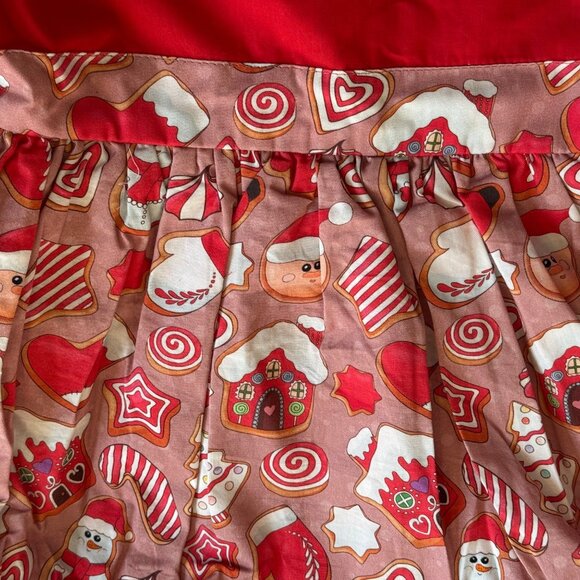 NEW Oh Shana! Gingerbread Apron Style Dress 7/8 - Picture 9 of 12